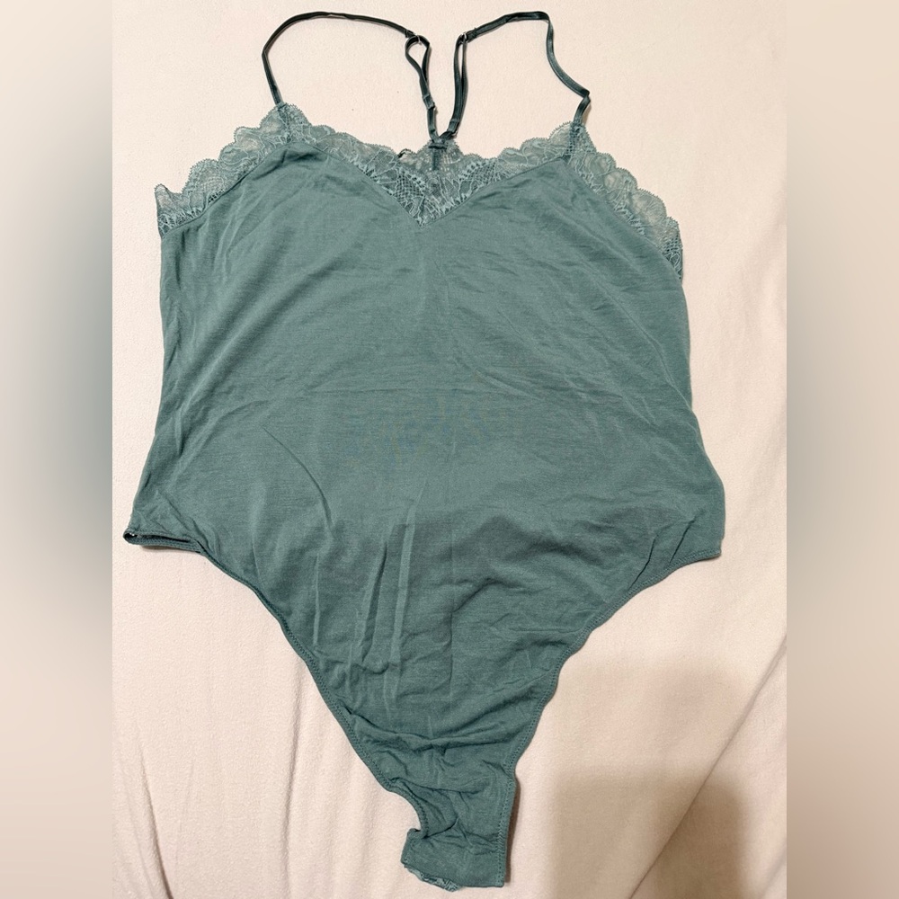 Victoria's Secret Teal Lace Bodysuit